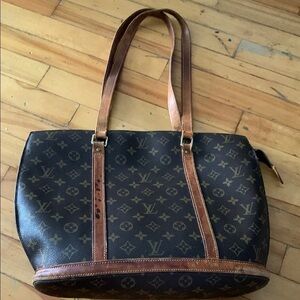 Louis Vuitton authentic Babylone Monogram Tote with Gold Hardware